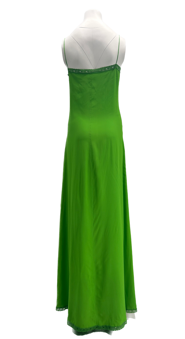 Robe longue en tulle verte