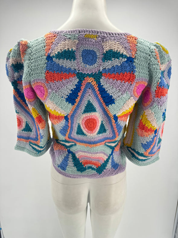 Top "Karli" multicolore en laine