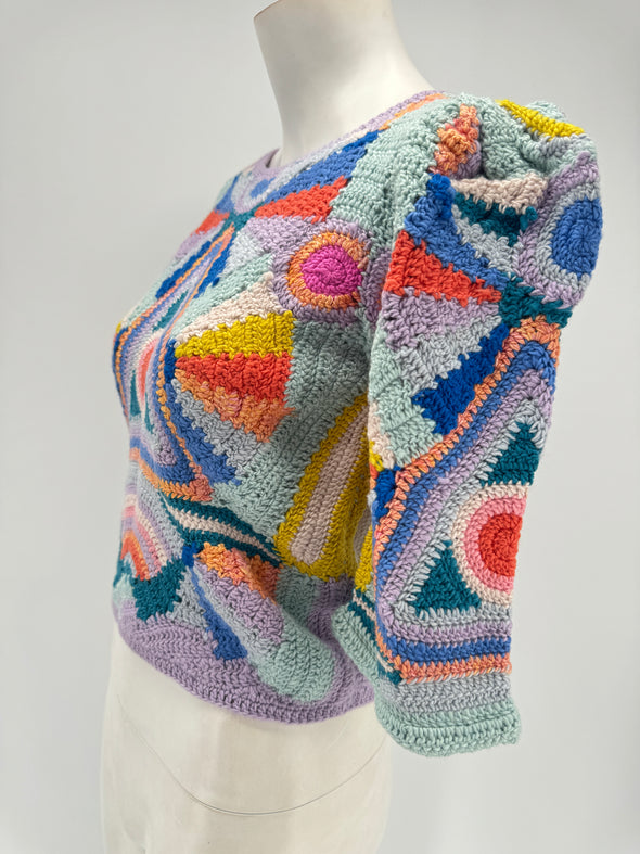 Top "Karli" multicolore en laine