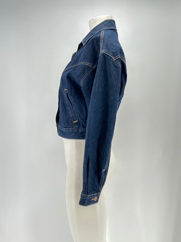 Veste en denim brut
