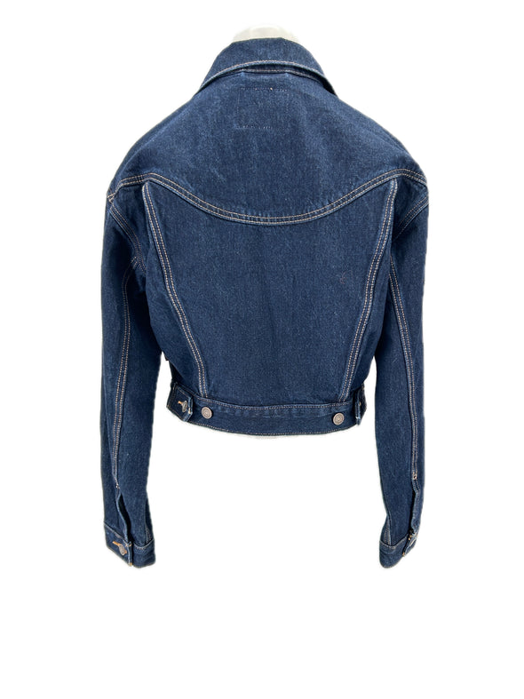 Veste en denim brut