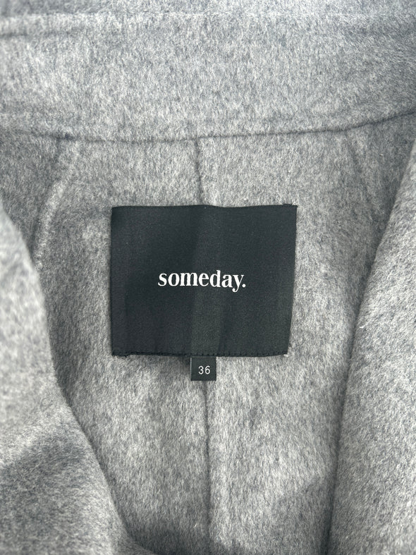Manteau long gris