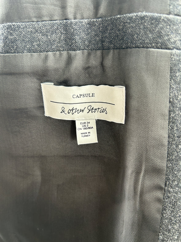 Veste grise en laine