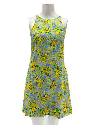 Robe à motif floral mimosa