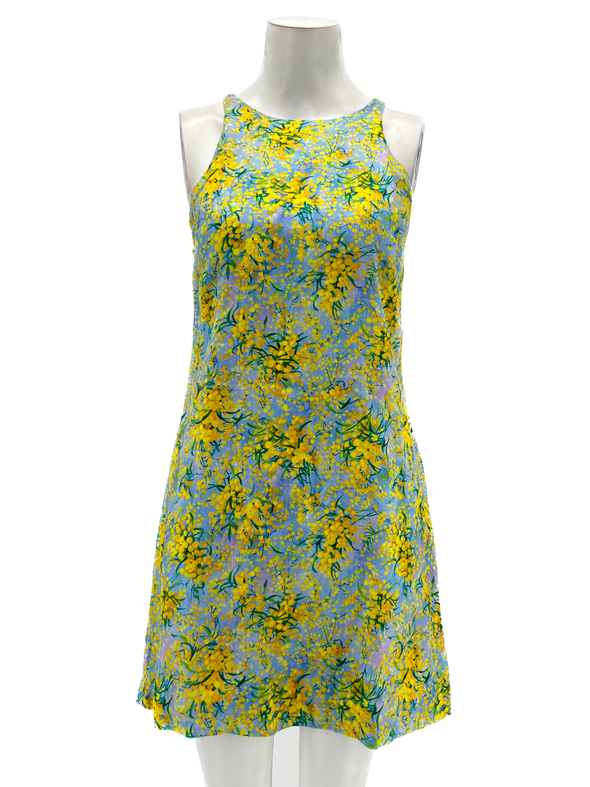 Robe à motif floral mimosa