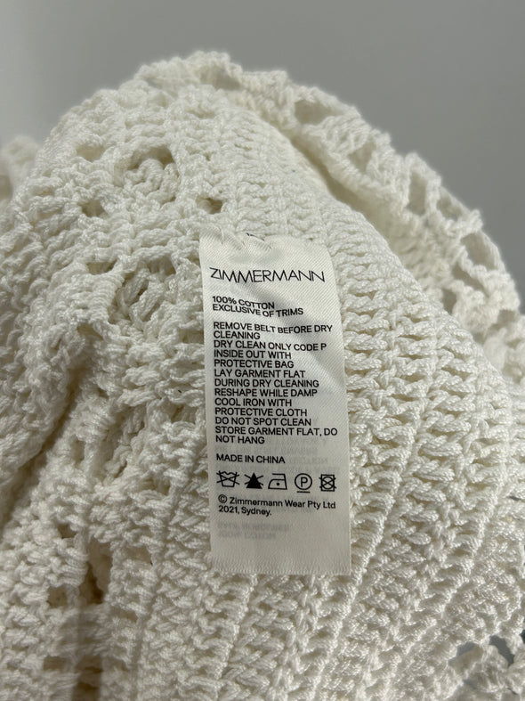 Robe en crochet blanche