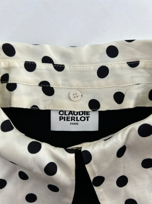 Pull col claudine à pois