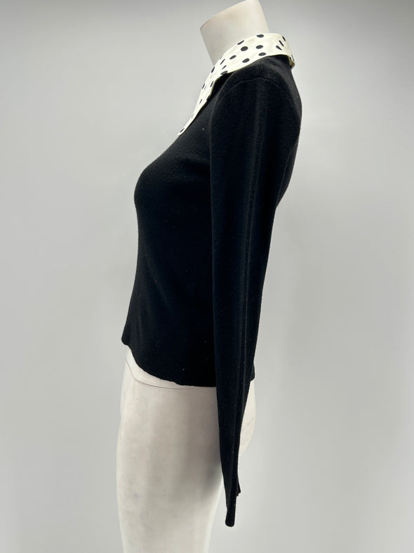 Pull col claudine à pois