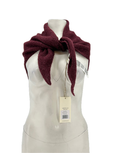 Châles en laine bordeaux