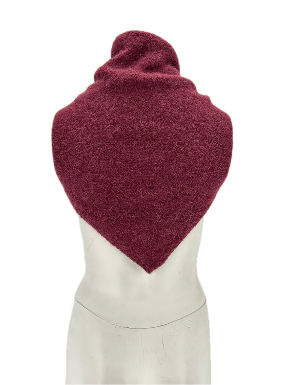 Châles en laine bordeaux