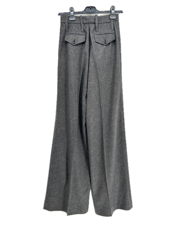 Pantalon en laine gris