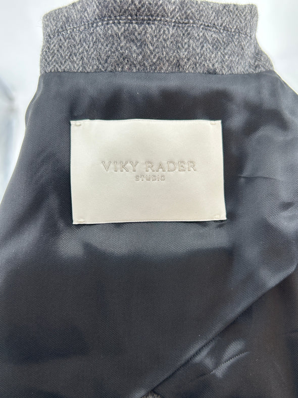 Blazer en laine gris