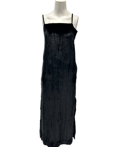 Robe longue "Etinas" en velours noire