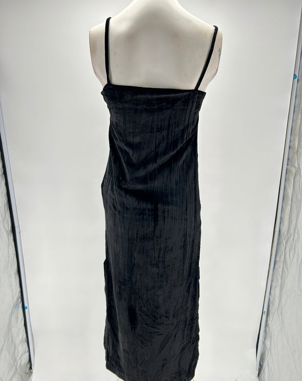 Robe longue "Etinas" en velours noire
