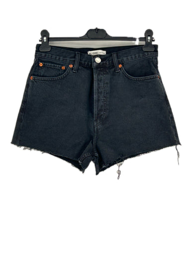 Short en denim noir