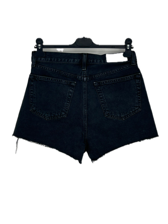 Short en denim noir