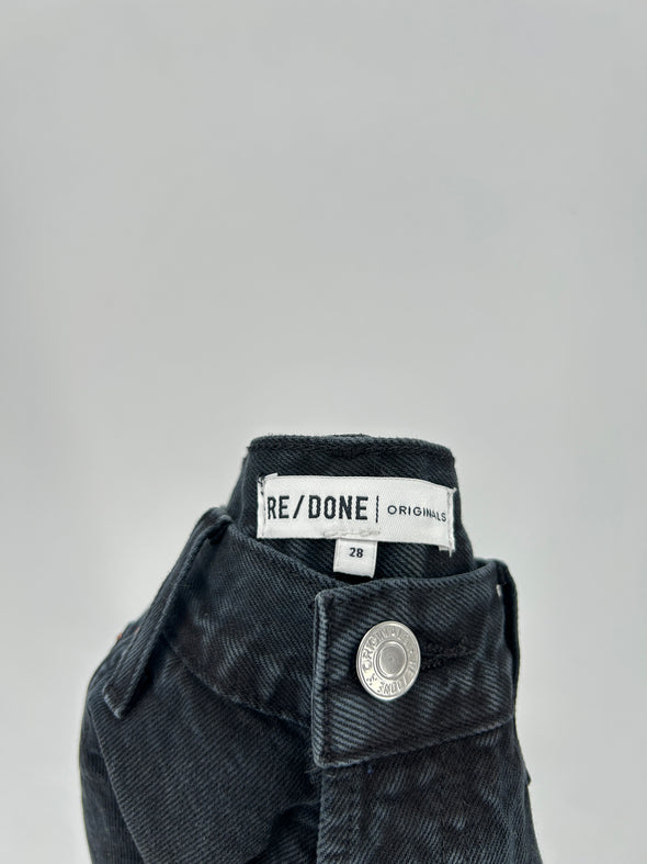 Short en denim noir