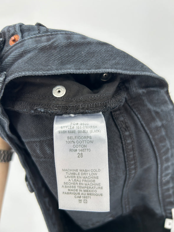 Short en denim noir