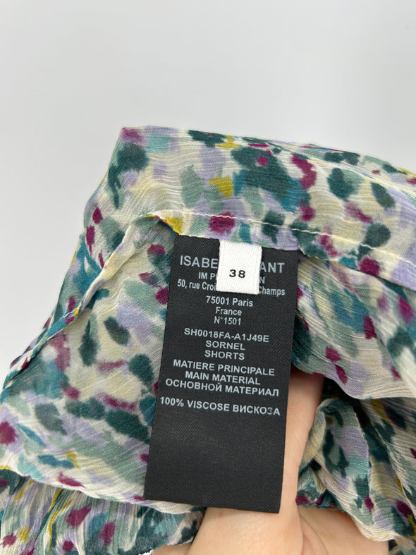 Jupe short fleurie