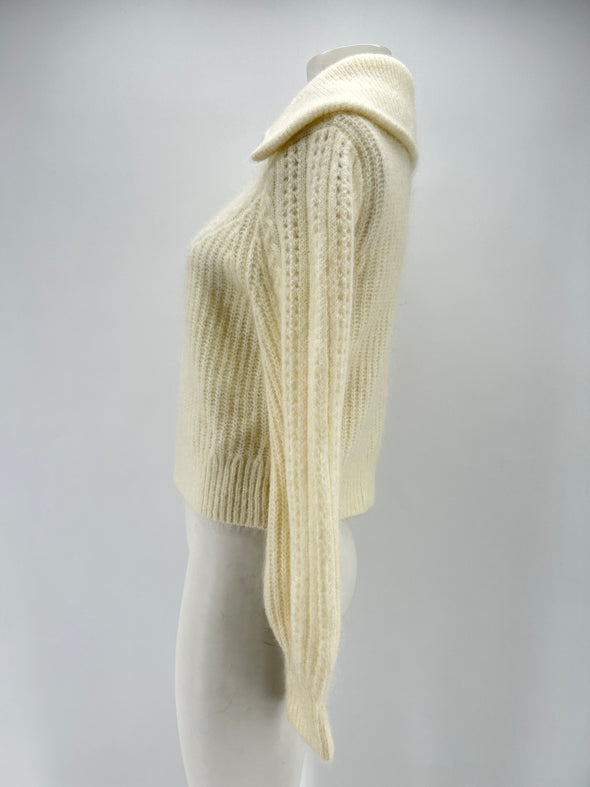 Cardigan en mélange de laine et mohair