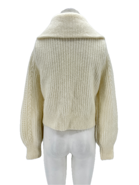 Cardigan en mélange de laine et mohair