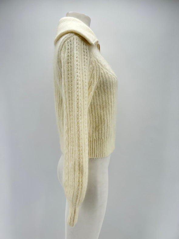 Cardigan en mélange de laine et mohair