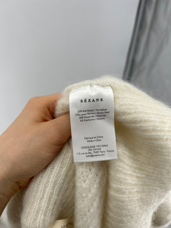 Cardigan en mélange de laine et mohair