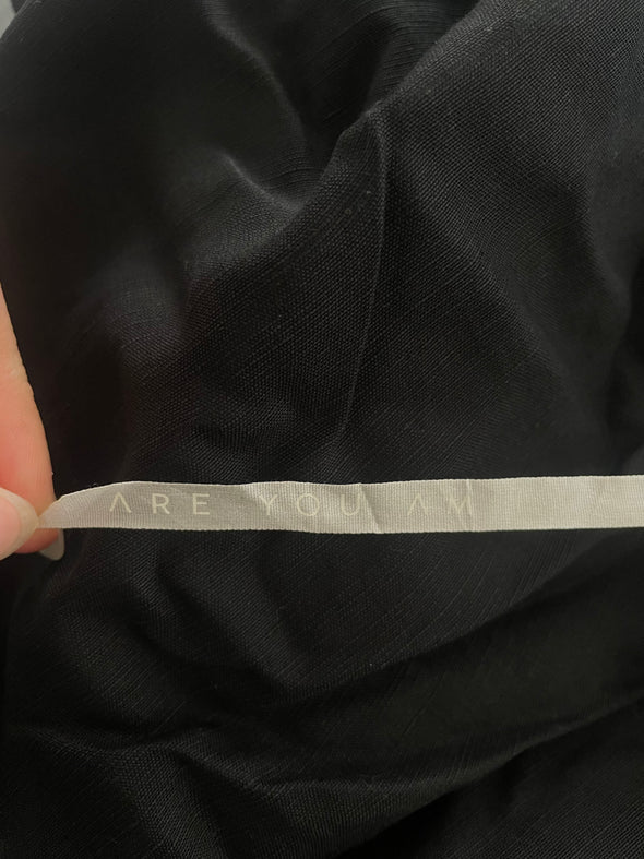 Top court noir à manches longues