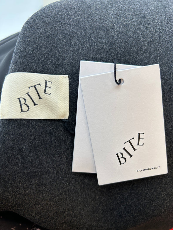 Manteau en laine gris