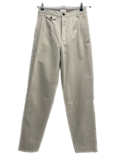 Pantalon de tailleur crème