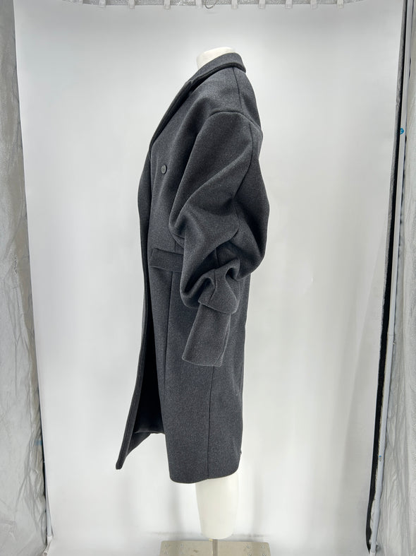 Manteau en laine gris