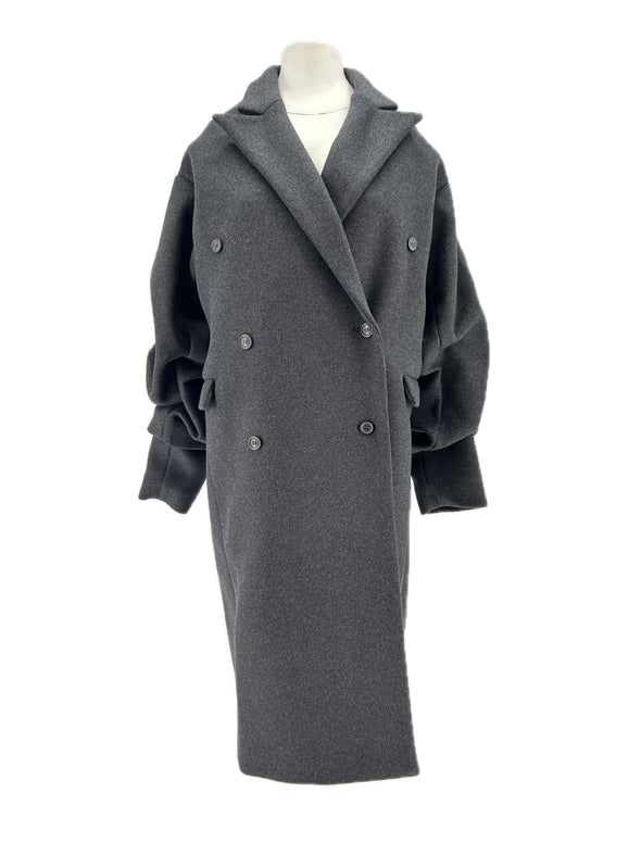 Manteau en laine gris