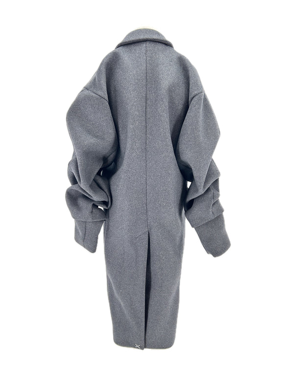 Manteau en laine gris