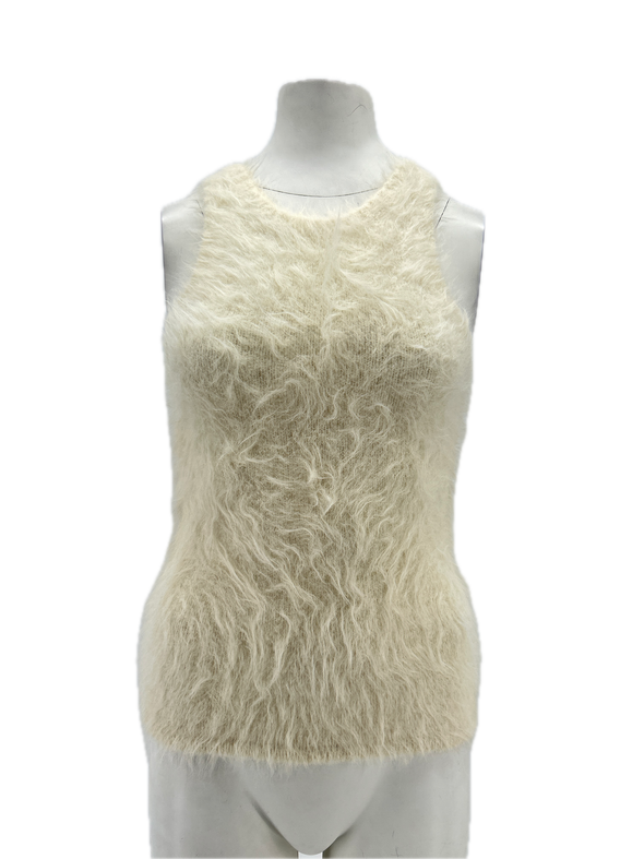 Top en laine blanc