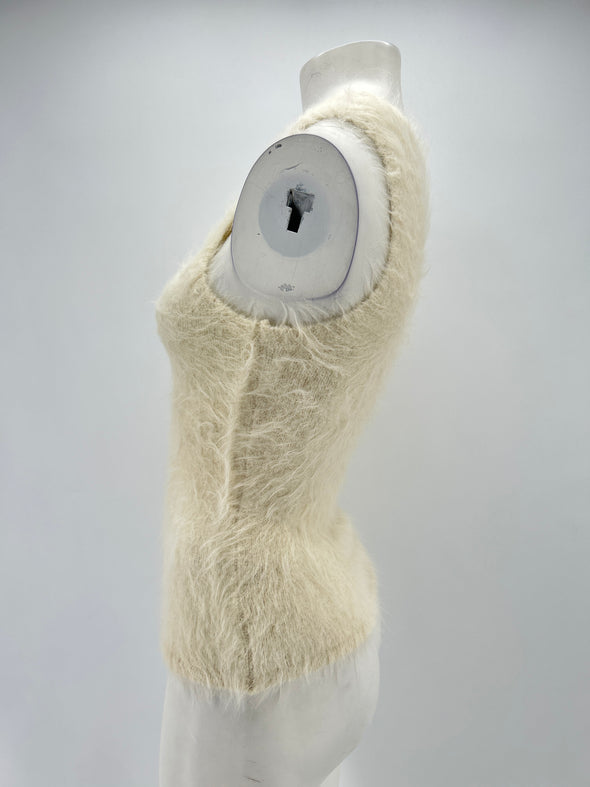 Top en laine blanc