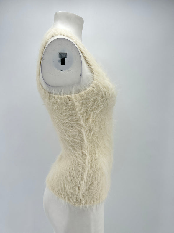 Top en laine blanc