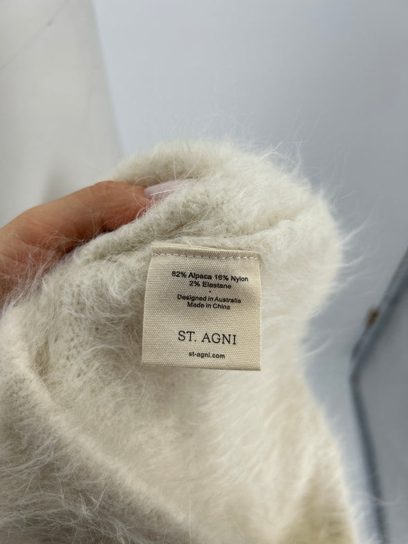 Top en laine blanc