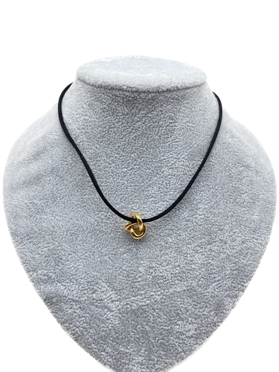 Collier en cordon et plaqué or