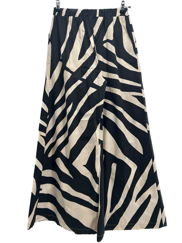 Pantalon large zèbre