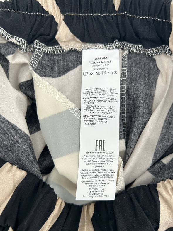 Pantalon large zèbre