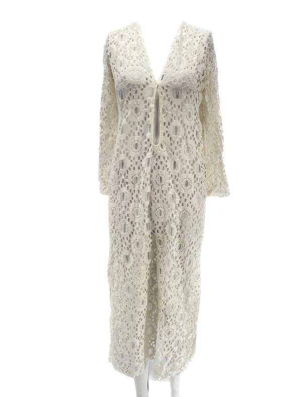 Robe en dentelle blanche