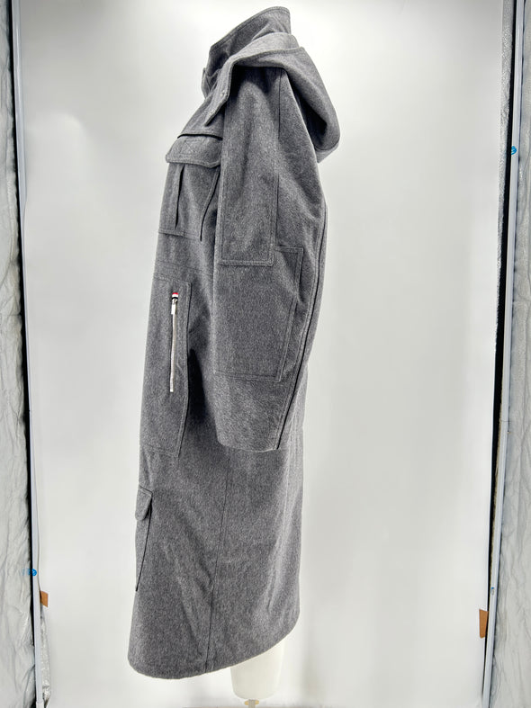 Manteau en cachemire gris