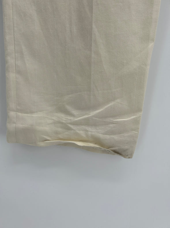 Pantalon de tailleur écru