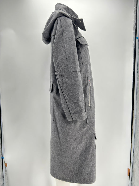 Manteau en cachemire gris