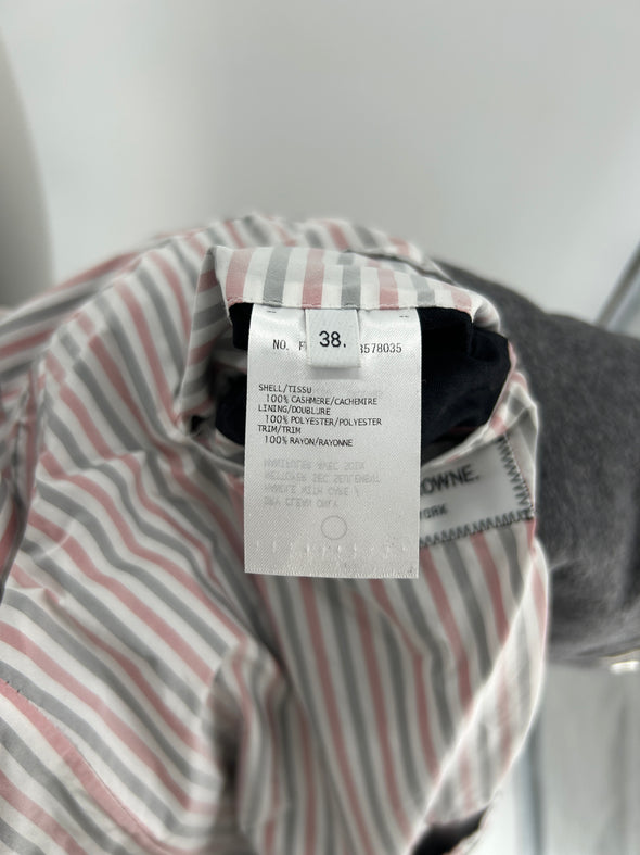 Manteau en cachemire gris