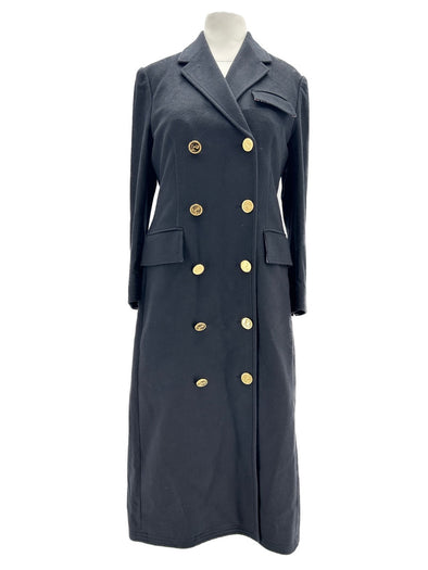 Manteau en laine noire