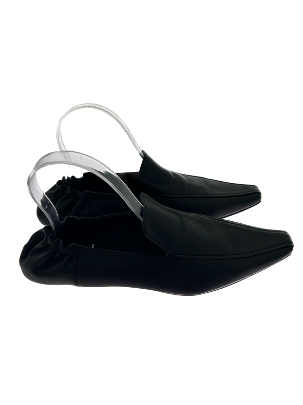 Mocassins en cuir noir