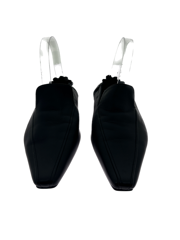 Mocassins en cuir noir