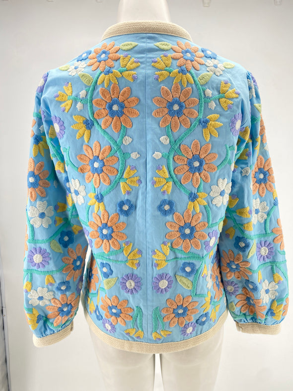 Veste à fleurs