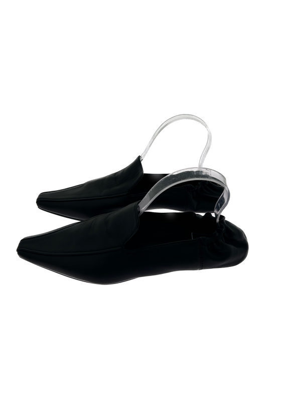 Mocassins en cuir noir